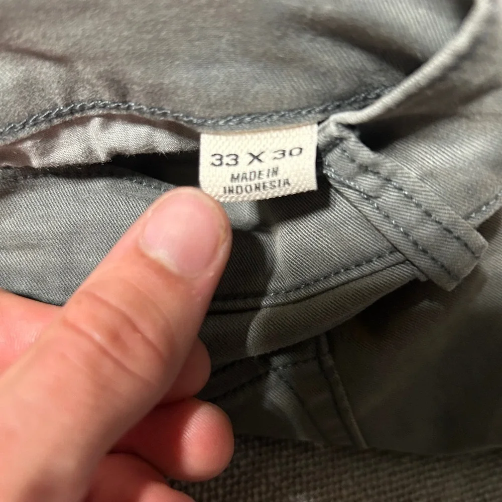 Flint and Tinder 365 Pant Mens 33x30 (Fits 34x30) Slim Fit Chino Discoloration